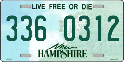 NH license plate 3360312