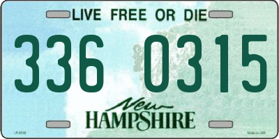 NH license plate 3360315