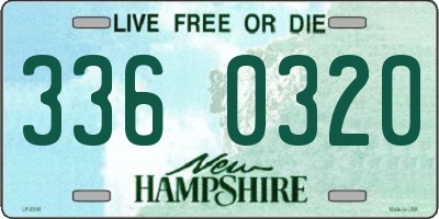 NH license plate 3360320
