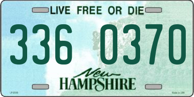 NH license plate 3360370