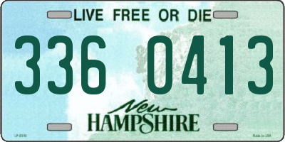 NH license plate 3360413