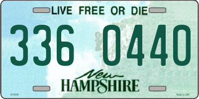 NH license plate 3360440
