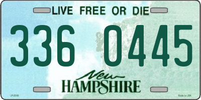 NH license plate 3360445