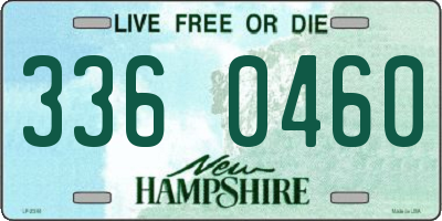 NH license plate 3360460