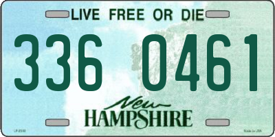 NH license plate 3360461