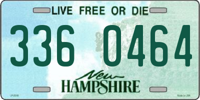 NH license plate 3360464