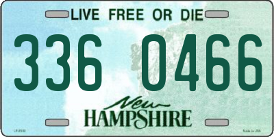 NH license plate 3360466