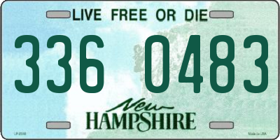 NH license plate 3360483