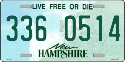 NH license plate 3360514