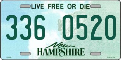 NH license plate 3360520