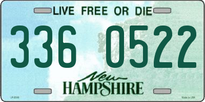 NH license plate 3360522