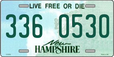 NH license plate 3360530
