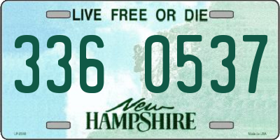 NH license plate 3360537