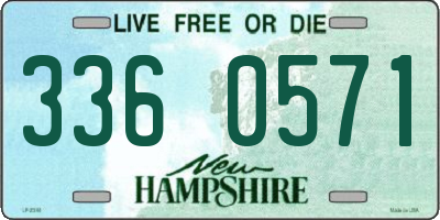 NH license plate 3360571