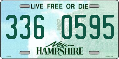 NH license plate 3360595