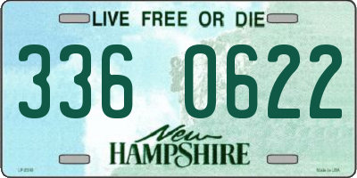 NH license plate 3360622