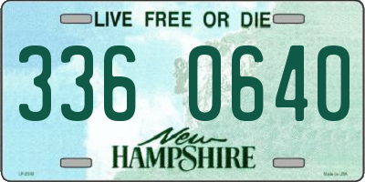 NH license plate 3360640