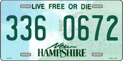 NH license plate 3360672