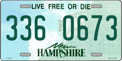 NH license plate 3360673