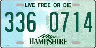 NH license plate 3360714