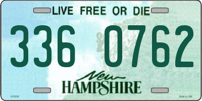 NH license plate 3360762