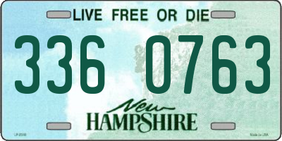 NH license plate 3360763