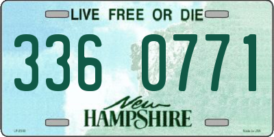 NH license plate 3360771