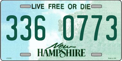 NH license plate 3360773