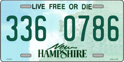 NH license plate 3360786