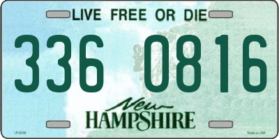 NH license plate 3360816