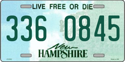 NH license plate 3360845
