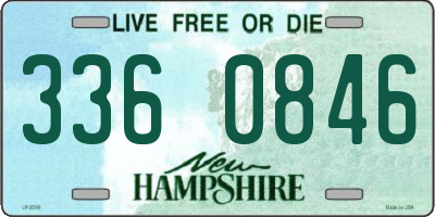 NH license plate 3360846