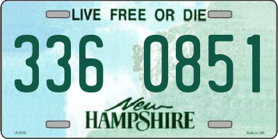NH license plate 3360851