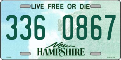 NH license plate 3360867