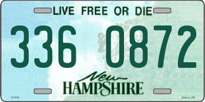 NH license plate 3360872