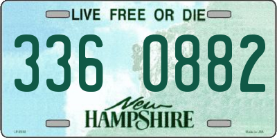NH license plate 3360882