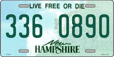 NH license plate 3360890