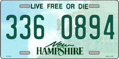 NH license plate 3360894