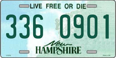 NH license plate 3360901