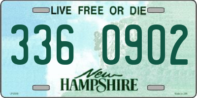 NH license plate 3360902