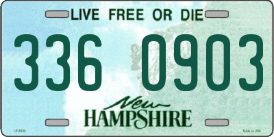NH license plate 3360903