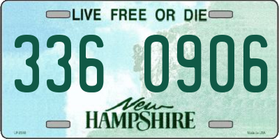 NH license plate 3360906