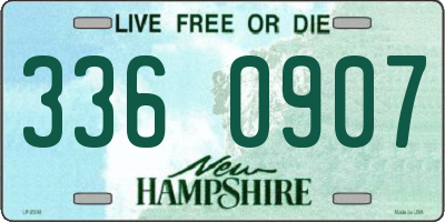 NH license plate 3360907