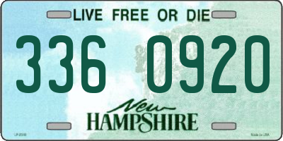 NH license plate 3360920