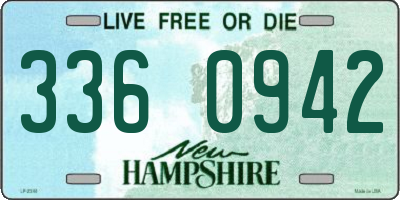 NH license plate 3360942