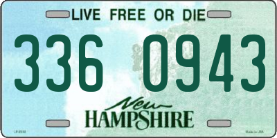 NH license plate 3360943