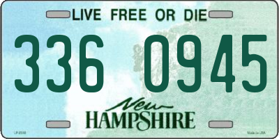 NH license plate 3360945