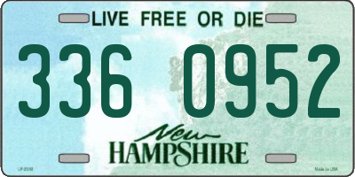 NH license plate 3360952