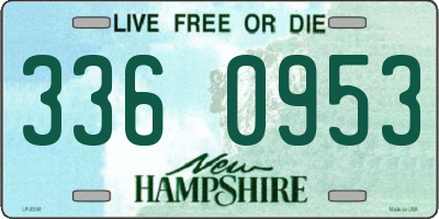 NH license plate 3360953