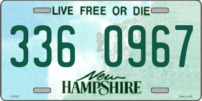 NH license plate 3360967